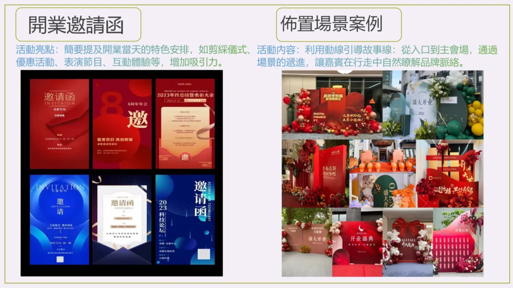 開業慶典 opening invitation letter layout scene case